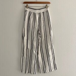 Striped Wide-Leg Pants